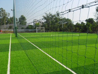 Thi công sân cỏ nhân tạo Trường THCS Văn Khê - Hà Nội