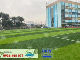 Thi công sân cỏ Iris Garden, K2 Cầu Diễn - Hà Nội