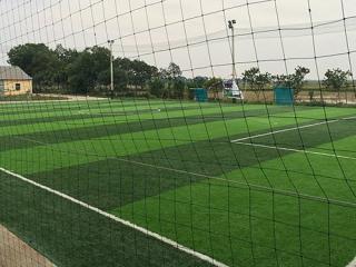 Thi công sân cỏ nhân tạo Trường THCS Văn Khê - Hà Nội