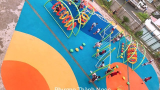 Mẫu sân chơi trẻ em bằng thảm cao su EPDM đẹp