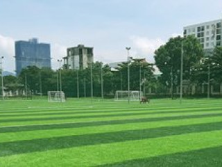 Thi công sân bóng đá cỏ nhân tạo bệnh viện đa khoa Phúc Thịnh – Thanh Hóa