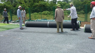 Các bước thi công nền hạ sân cỏ nhân tạo