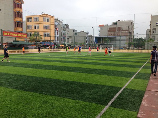 Dự án cỏ nhân tạo sân bóng tại Sala - Hà Đông - Hà Nội