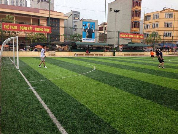 Dự án cỏ nhân tạo sân bóng tại Sala - Hà Đông - Hà Nội